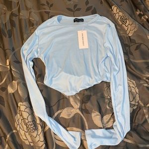 Blue Crop Top